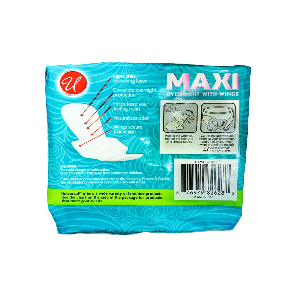 Compresas nocturnas con alas Maxi (10 u) - Miniatura 2