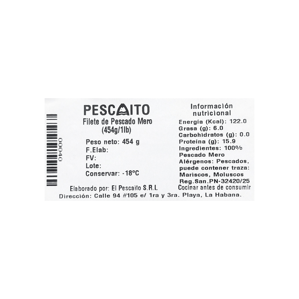 Filete de pescado mero Pescaito (454 g / 1 lb) - Miniatura 4