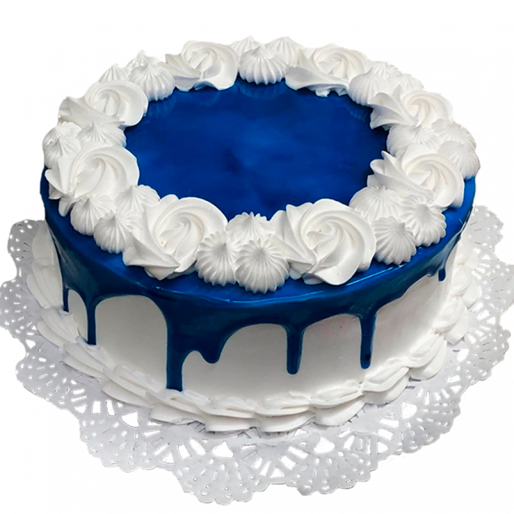 Cake de jalea color azul Deyi&Sweet (12 personas) - Miniatura 3