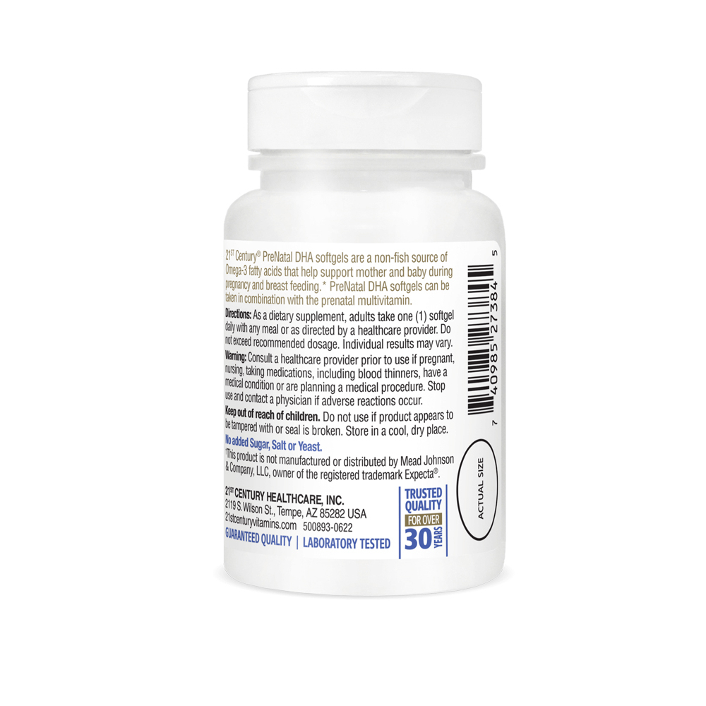 Prenatal + DHA 21st Century (30 cápsulas blandas) - Miniatura 3
