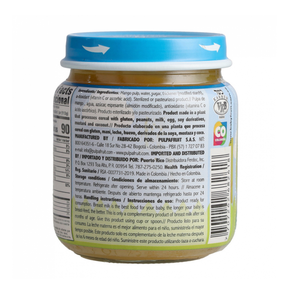 Compota de mango Baby Fruit (113 g / 3.98 oz) - Miniatura 3
