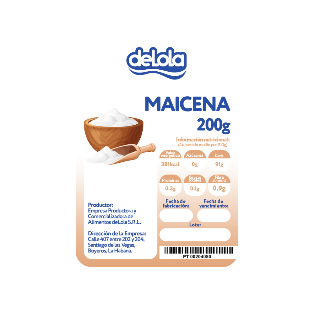 Maicena deLola (200 g / 7.05 oz) - Miniatura 2