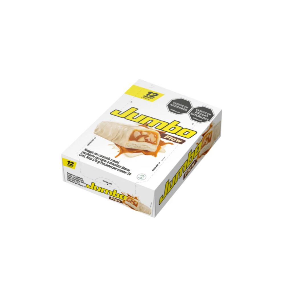 Barra de caramelo y maní con cobertura de chocolate blanco Flow Jumbo (576 g / 1.26 lb) - Miniatura 3