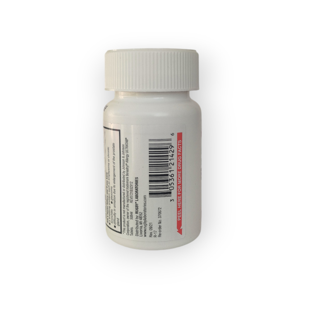 Clorhidrato de difenhidramina 25 mg Rugby (100 tabletas) - Miniatura 2