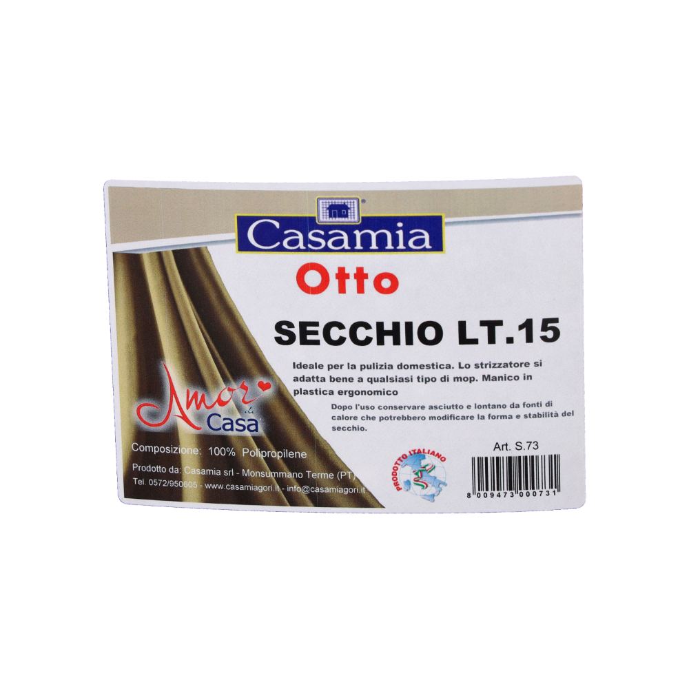 Cubo de plástico rojo Casamia (1.5 L) - Miniatura 3