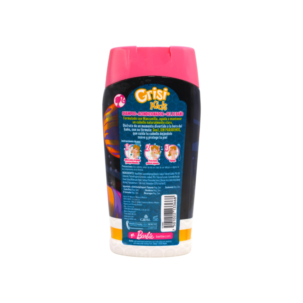 Champú infantil 3 en 1 Barbie Astronauta Grisi Kids (300 ml) - Miniatura 4