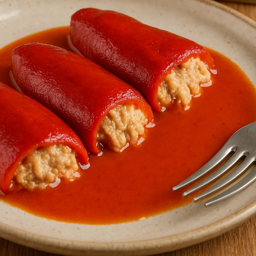 Pimientos del piquillo rellenos de bonito del norte Ortiz (300 g / 10.58 oz) - Miniatura 4