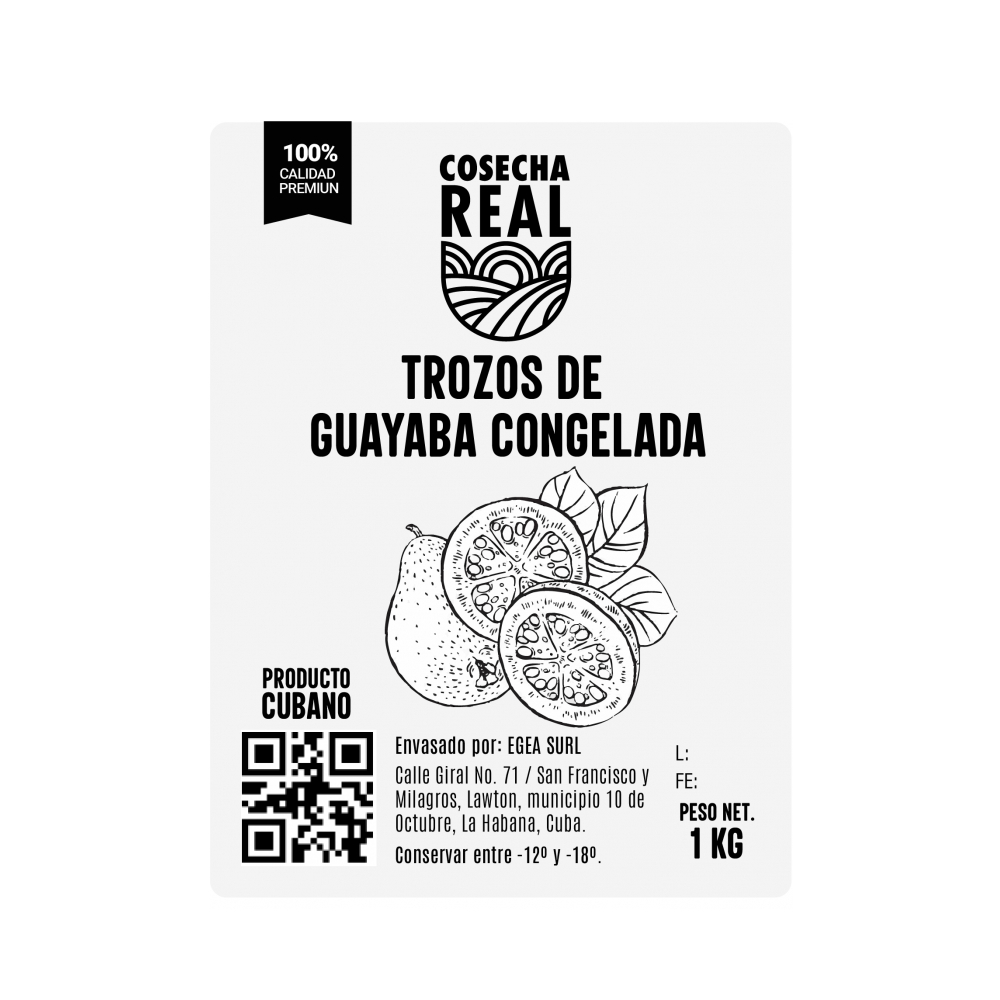 Trozos de guayaba congelada Cosecha Real (1 kg / 2.2 lb) - Miniatura 3