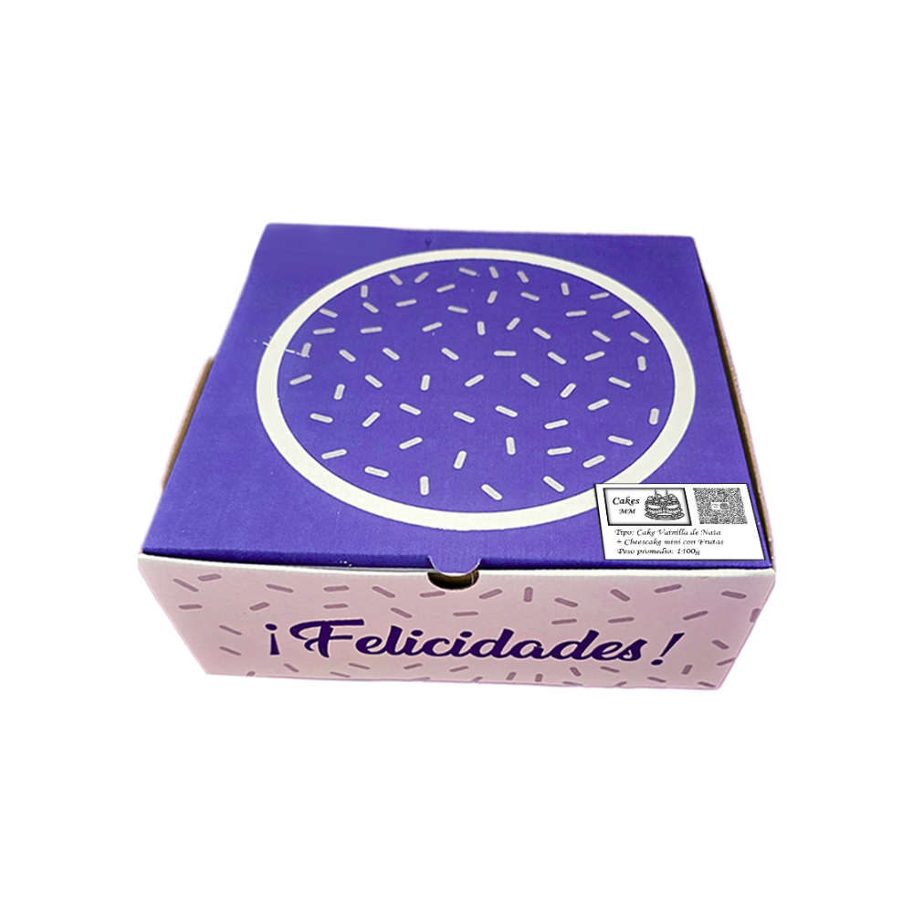 Cake vainilla de nata y cheescake mini con frutas (12 comensales) - Miniatura 3