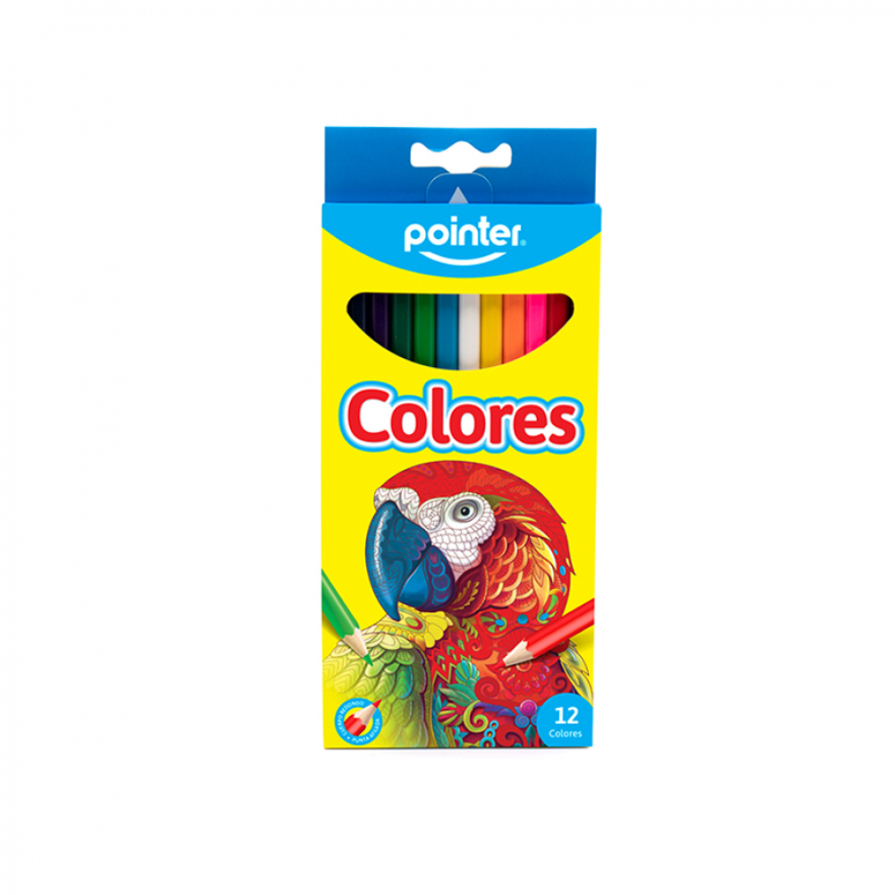 Juego de 12 lápices de colores largos Pointer - Miniatura 3
