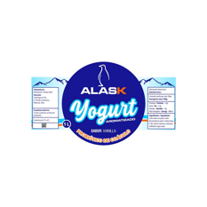 Yogurt probiótico de coágulo sabor vainilla Alask (1 L) - Miniatura 2