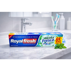 Pasta dental anticaries con flúor Menta Fresca Royalfresh (115 g / 4.05 oz) - Miniatura 5