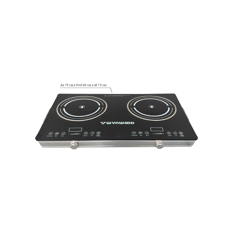 Cocina infrarroja doble Wynwood WYD-FR2B - Miniatura 3