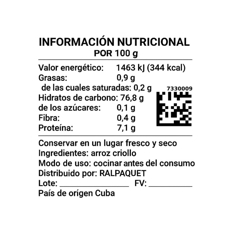 Arroz criollo Ralpaquet (1 kg / 2.2 lb) - Miniatura 3