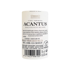 Vino blanco Casa del Valle Acantus (750 ml) - Miniatura 6