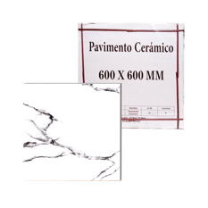 Caja de losas de cerámica pulida 600 mm x 600 mm Carrara Blanca Malu SR_S2403 (4 U) - Miniatura 4