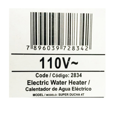 Ducha eléctrica modelo Super Ducha Quattro 4T Fame - Miniatura 5