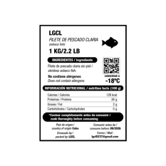 Filete de pescado Claria sin piel LGCL (1 kg / 2.2 lb) - Miniatura 3