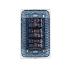 Interruptor triple color blanco de 1/3 Surtek P423B - Miniatura 2