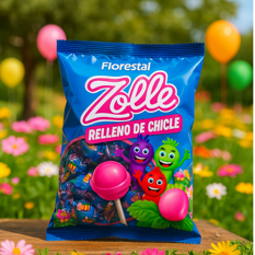 Paquete de chupa chupa relleno de chicle Florestal (1 kg / 2.20 lb) - Miniatura 5