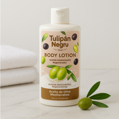 Crema corporal de aceite de oliva Tulipán Negro (400 ml) - Miniatura 4