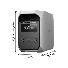 EcoFlow Delta 3 EF-DL3-C 1024 Wh Portable Power Station (1800 W