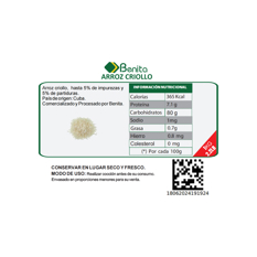 Arroz criollo Benita (1 kg / 2.2 lb) - Miniatura 3