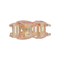 Gancho con figura de oso naranja transparente con acabado tornasolado para el cabello Tiara - Miniatura 2