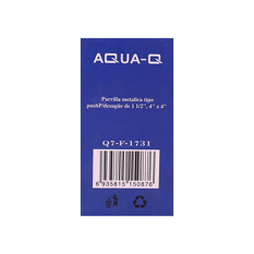 Parrilla metálica tipo push para desagüe de 1-1/2 Q7-F-1731 Aqua-Q - Miniatura 3