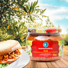 Aceitunas verdes en rodajas con salsa Marmarabirlik (350 g / 12.34 oz) - Miniatura 4