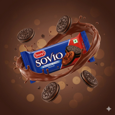 Galletas Sovio con crema de chocolate Bonn (30 g / 1.06 oz) - Miniatura 3