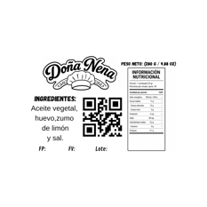 Mayonesa Doña Nena (280 g / 9.88 oz) - Miniatura 3