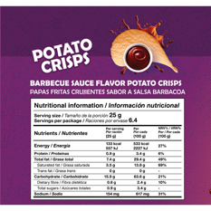 Papas fritas crujientes sabor a salsa barbacoa YEYA (160 g / 5.64 oz) - Miniatura 3
