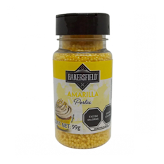 Perlas amarillas para decorar postres Bakersfield (99 g / 3.5 oz) - Miniatura 4