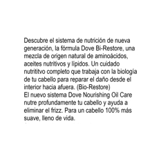 Champú cuidado con aceite nutritivo Dove (400 ml) - Miniatura 3