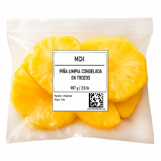 Piña limpia congelada en trozos MCH (907 g / 2 lb) - Miniatura 2