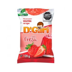 Gelatina sabor fresa D'Gari (120 g / 4.2 oz) - Miniatura 4