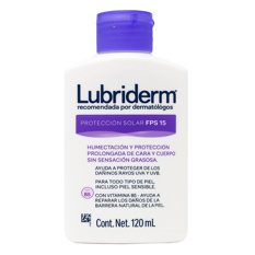 Crema humectante cara y cuerpo con FPS-15 Lubriderm (120 ml) - Miniatura 5