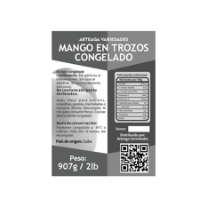 Mango en trozos congelados Arteaga Variedades (907 g / 2 lb) - Miniatura 2