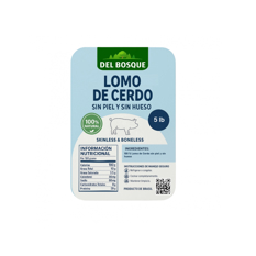 Lomo de cerdo sin piel y sin hueso Del Bosque (2.27 kg / 5 lb) - Miniatura 3