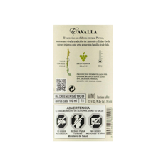 Vino blanco Sauvignon Cavalla (750 ml) - Miniatura 2