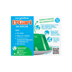 Polvo para preparar gelatina sabor a limón sin azúcar D´Gari (20 g) - Miniatura 4