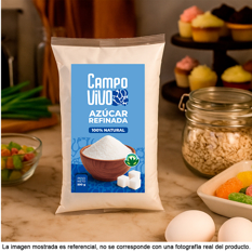 Azúcar blanca refinada Campo Vivo (2 x 500 g / 1.1 lb) - Miniatura 5