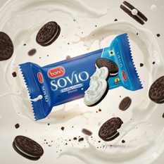Galletas Sovio crema de vainilla Bonn (30 g / 1.06 oz) - Miniatura 3