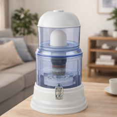 Purificador de agua por gravedad transparente de 16 L TATO KL208 con piezas de recambio - Miniatura 2