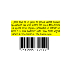 Jabón de lavar en barra Miya (4 x 150 g / 5.29 oz) - Miniatura 3
