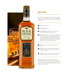 Whisky de malta y roble Black Stone (1000 ml) - Miniatura 3