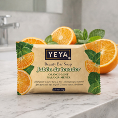 Jabón de tocador con aroma a naranja-menta YEYA (5 x 75 g / 2.7 oz) - Miniatura 3