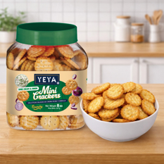 Galleticas saladas sabor crema y cebolla YEYA (3 x  227 g ) - Miniatura 4