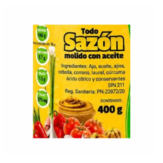 Todo sazón molido con aceite El Roble (400 g / 14.1 oz) - Miniatura 3